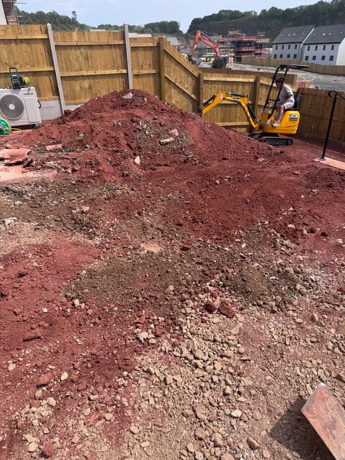 Garden excavation