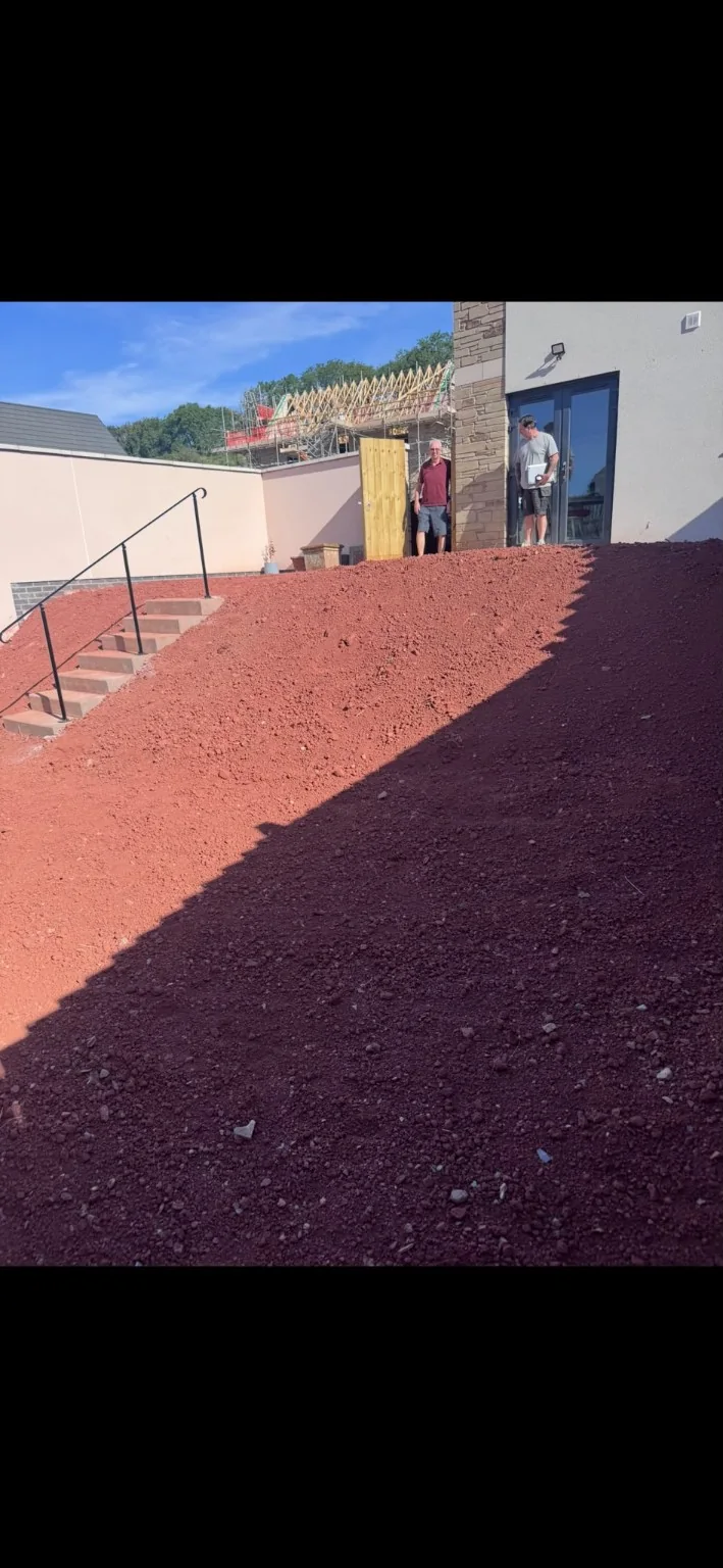 Challenging sloped garden before VORX landscaping works