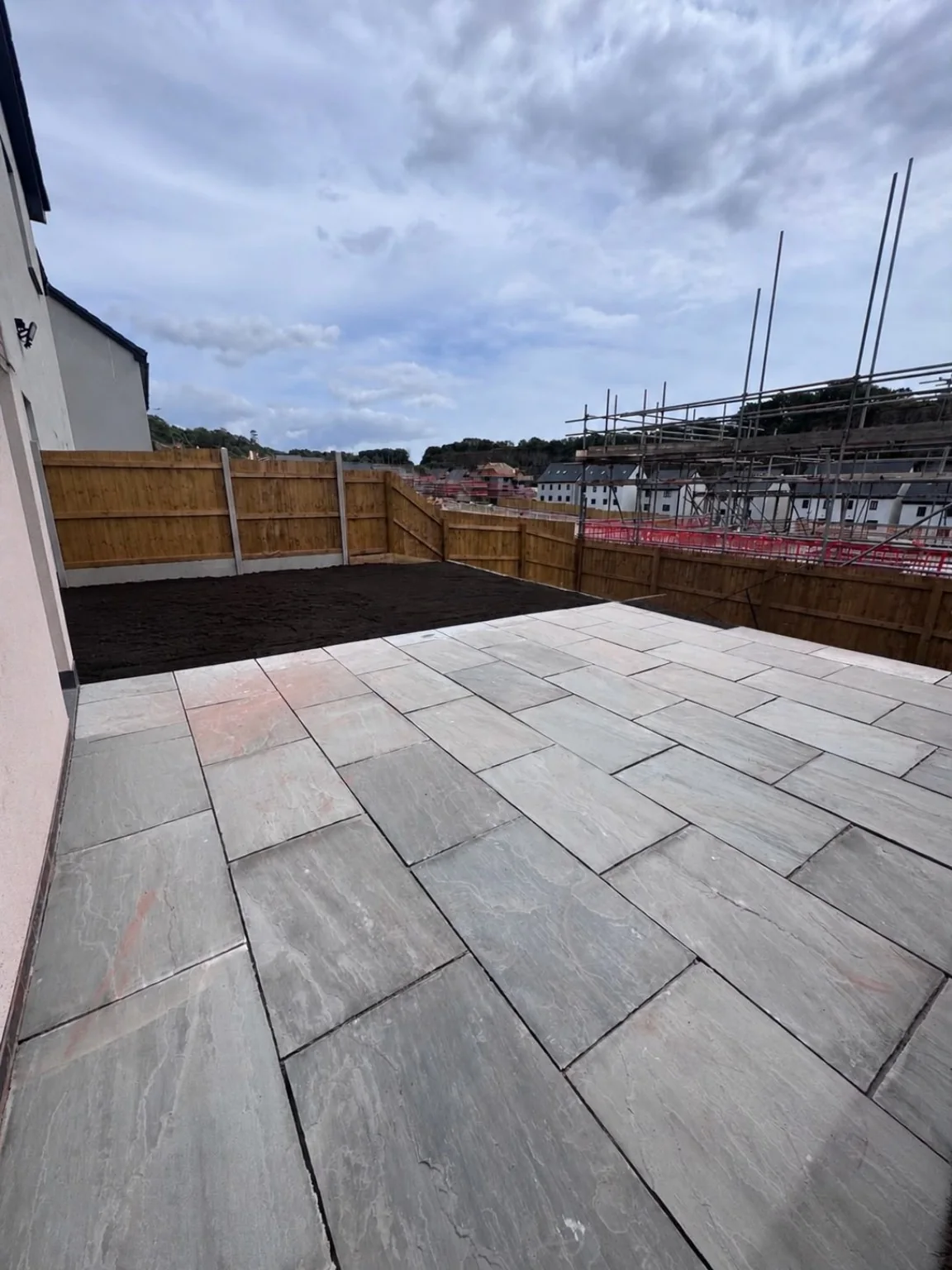 Natural stone patio
