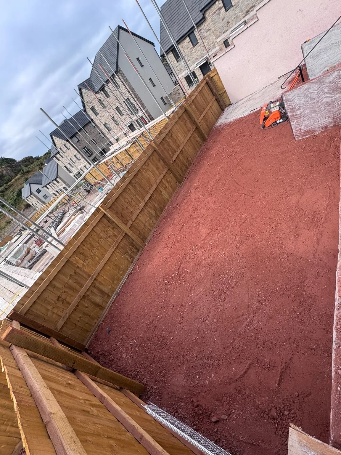 Patio base preparation